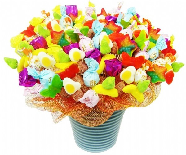 chocolate and gumdrops