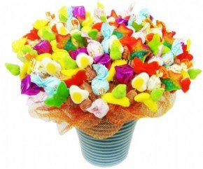 chocolate and gumdrops