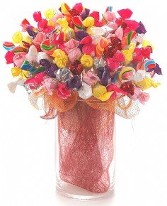 Cheers for love in a vase
