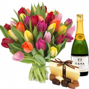 mix Tulips and Chocolates 